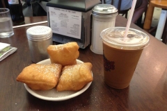 New Orleans Beignet and Iced Coffee