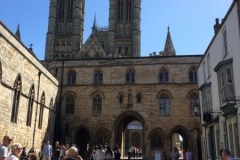 Castle with view of Lincoln Cathedral